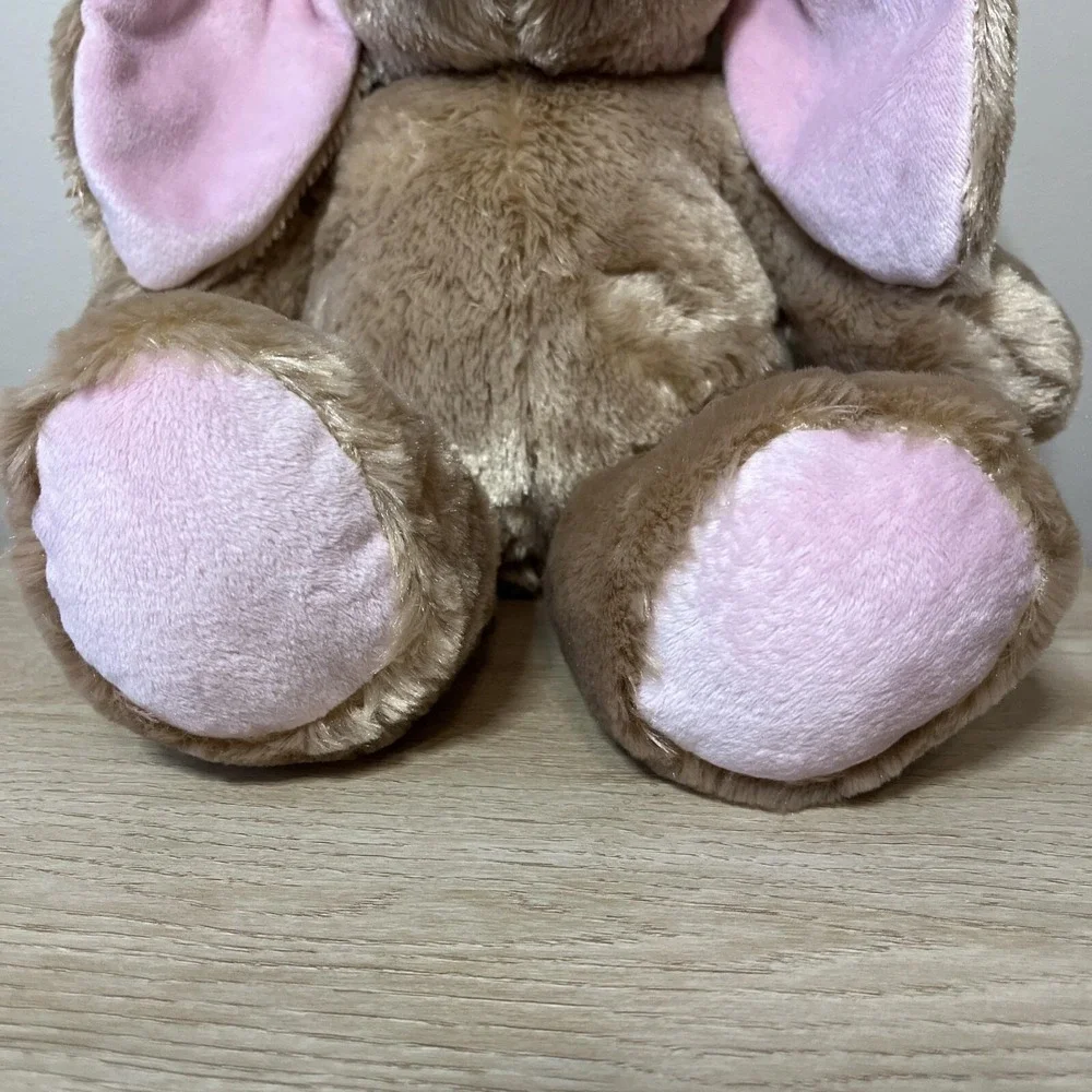 VTG 2002 Build-a-Bear Brown Tan‎ Sitting Fluffy Bunny Rabbit Stuffed Plush BAB